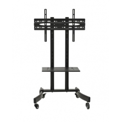 Maclean MC-739 monitoriaus laikiklis arba stovas 165,1 cm (65") Grindys Juoda