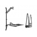 Equip 17"-32" Single Monitor Wall-Mounted Workstation Equip 17"-32" Single Monitor Wall-Mounted Workstation