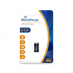 MediaRange MR920 USB atmintukas 8 GB USB A tipo 2.0 Juoda