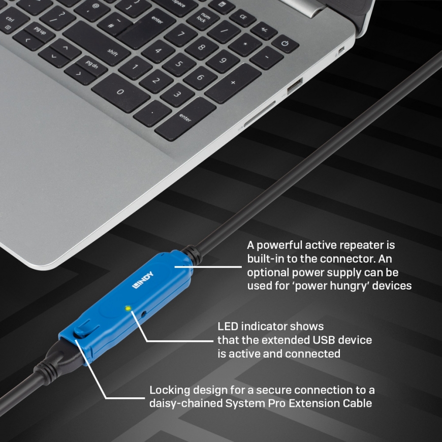 Lindy 10m USB 3.0 Active Extension Pro – 5