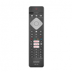 Savio RC-16 kauko-ohjain IR Langaton TV, TV-viritin, TV-digisovitin Painikkeiden painaminen
