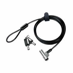 LogiLink NBS013 kaapelilukko Musta, Hopea 1,8 m