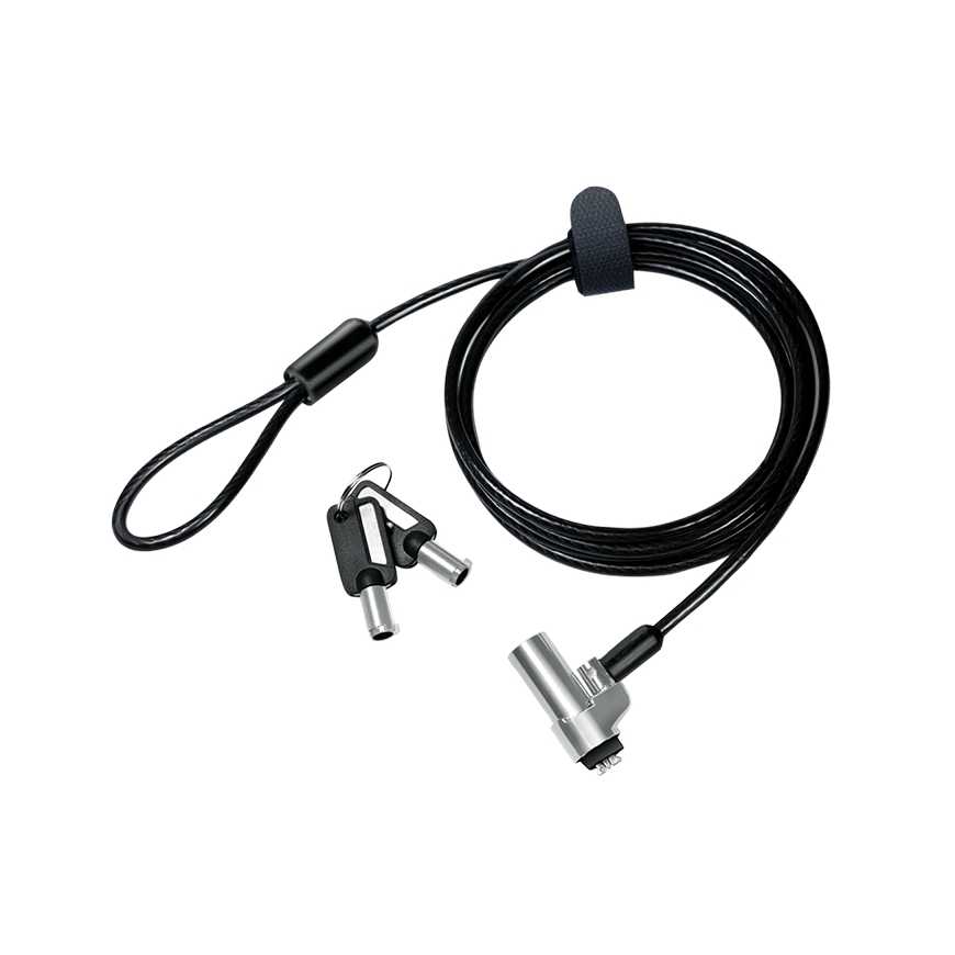 LogiLink NBS013 kabeļu slēdzene Melns, Sudrabs