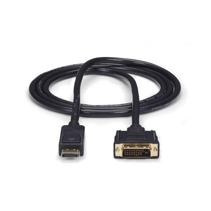 StarTech.com DP2DVI2MM6 видео кабель адаптер 1,8 m DisplayPort DVI-D Черный – 2