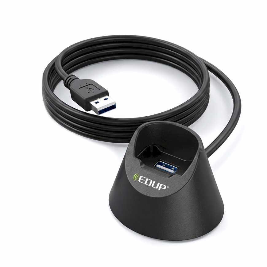 EDUP USB 2.0 Провод удлинитель с базой / 1м