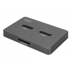 Digitus DA-71546-1 tallennusaseman telakointiasema USB 3.2 Gen 2 (3.1 Gen 2) Type-C Musta