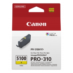 Canon PFI-5100 Y rašalo kasetė 1 vnt Originalus Geltona
