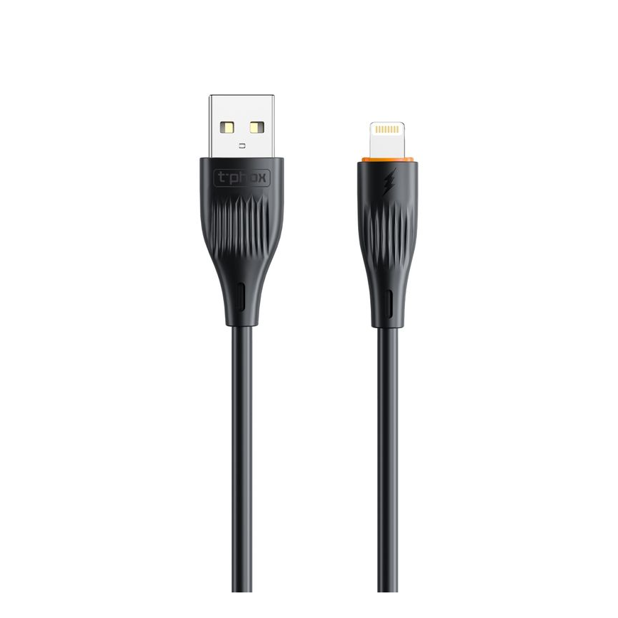 T-PHOX CABLE X-LITE LIGHTNING BLACK 1M 3A