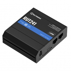 Teltonika RUT241 eSIM | Industrieller 4G-LTE-Router | Cat 4, 2x RJ45 100Mb/s, eSIM Mobilo sakaru tīkla rūteris