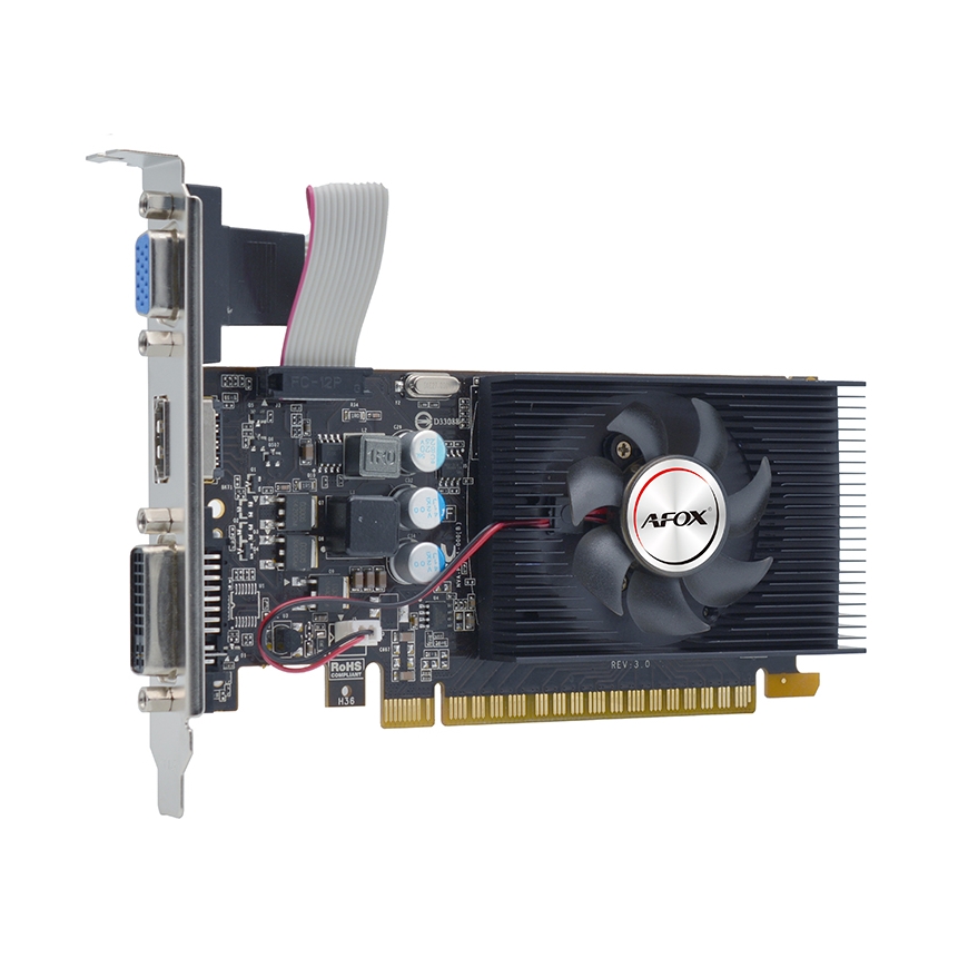 AFOX AF240-1024D3L2 näytönohjain NVIDIA GeForce GT 240 1 GB GDDR3 – 3