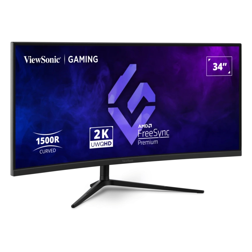 Viewsonic VX3418C-2K монитор для ПК 86,4 cm (34") 3440 x 1440 пикселей UltraWide Quad HD Черный