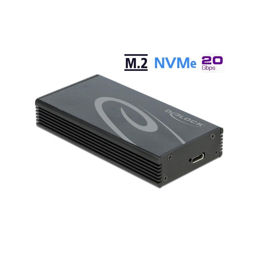 DeLOCK 42000 корпус для накопителя Черный M.2 – 4