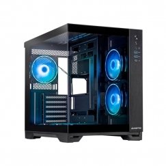 Chieftec Visio GM-30B-TG-OP schwarz Tempered Glass x 2 Kuutio Musta