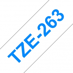 Brother TZE-263 etikettien kirjoitusnauha Sininen valkoisella
