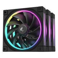 DeepCool FL12-3 in 1 Datora korpusam Ventilators 12 cm Melns 3 pcs