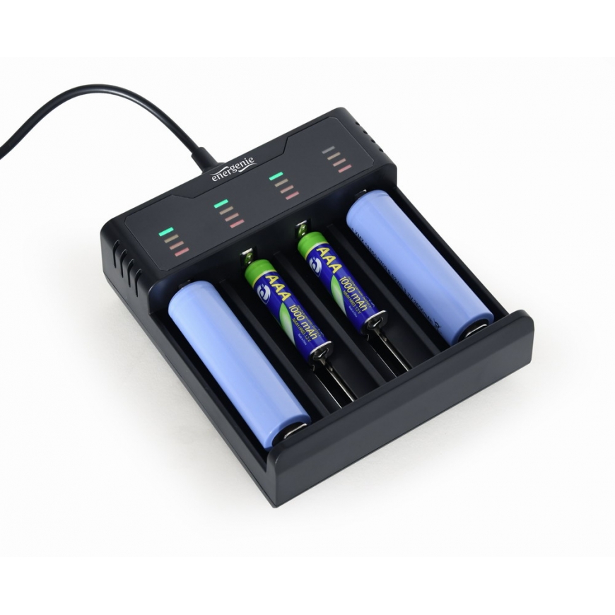 Gembird BC-USB-02 baterijų įkroviklis Buitinei baterijai – 3