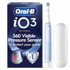 Oral-B iO3 Electric Toothbrush, Blue + Travel Case