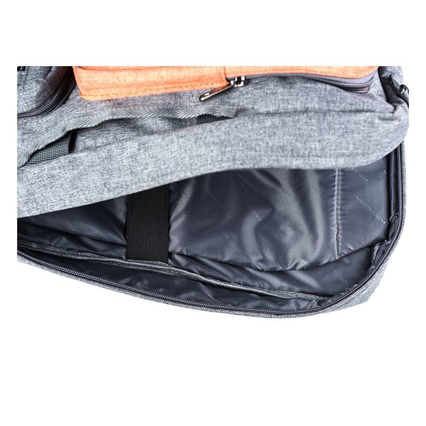 Modecom RENO 39,6 cm (15.6") Lähettilaukku Harmaa, Oranssi – 2