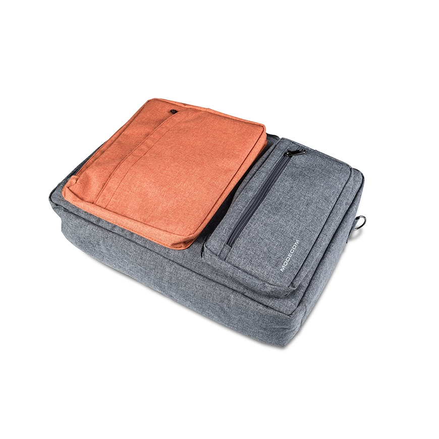 Modecom RENO 39.6 cm (15.6") Messenger case Grey, Orange – 5
