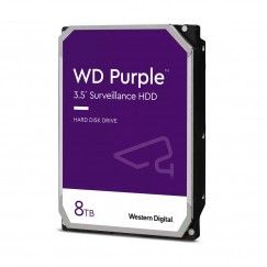 Western Digital Blue Purple cietā diska draiveris 8 TB 5400 RPM 256 MB 3.5" Serial ATA III