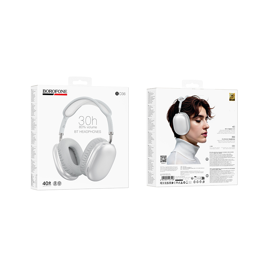 Borofone Headphones BO36 Tone bluetooth silver – 5