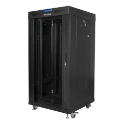 Lanberg FF01-6622-12BL rack cabinet 22U Freestanding rack Black