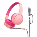 Belkin SoundForm Mini Headset Wired Head-band Calls/Music USB Type-C Pink Belkin SoundForm Mini Headset Wired Head-band Calls/Music USB Type-C Pink
