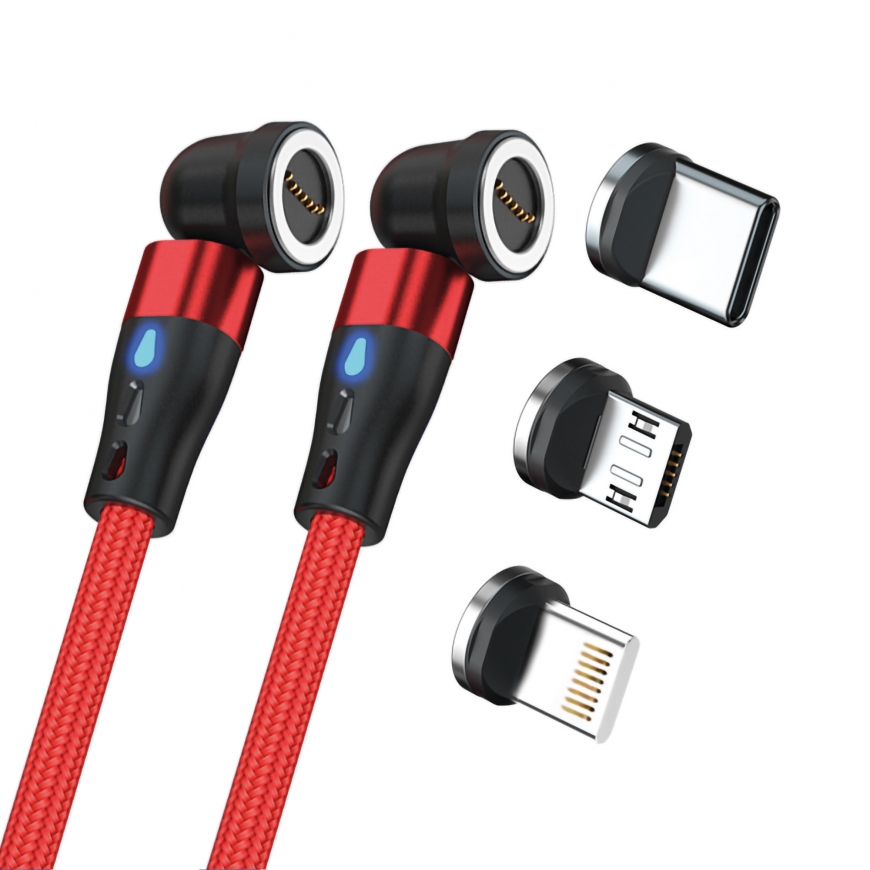 RealPower MagneticCharge2 USB-kaabel 1 m Punane