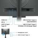 BenQ RD280UA kompiuterio monitorius 71,6 cm (28.2") 3840 x 2560 pikseliai 4K Ultra HD Juoda