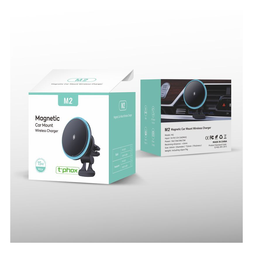 CAR HOLDER T-PHOX iMAG MAGNETIC WIRELESS TRANSPARENT – 5