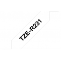 Brother TZE-R231 этикеточная лента Черный на белом Brother TZE-R231 этикеточная лента Черный на белом