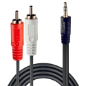 Lindy 35681 audio kabelis 2 m 3.5mm 2 x RCA Melns, Sarkans, Balts Lindy 35681 audio kabelis 2 m 3.5mm 2 x RCA Melns, Sarkans, Balts