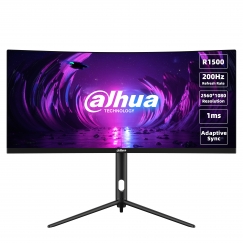 Dahua Technology LM30-E330CA PC lamekuvar 76,2 cm (30") 2560 x 1080 pikslit UltraWide Full HD LCD Must, Punane
