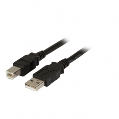 EFB Elektronik USB A/USB B, 2 m USB кабель USB 2.0 5 m Черный