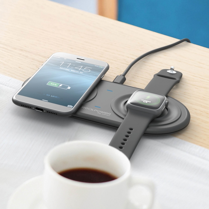 RealPower ChargeAIR Duo Nutitelefon, Nutikell Must USB Hoonesisene – 5