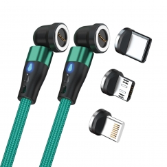 RealPower MagneticCharge2 USB кабель 1 m Зеленый