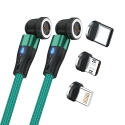 RealPower MagneticCharge2 USB kabelis 1 m Zaļš RealPower MagneticCharge2 USB kabelis 1 m Zaļš