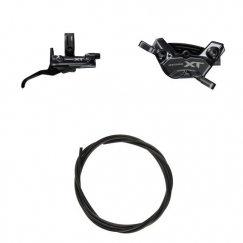 Shimano DEORE XT rear brake set M8220/M8200, resin pad with fin, 1700 mm