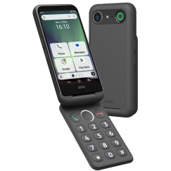 Doro Aurora A20 11,4 cm (4.5") Divas SIM kartes Android 14 4G USB Veids-C 4 GB 64 GB 3000 mAh Melns