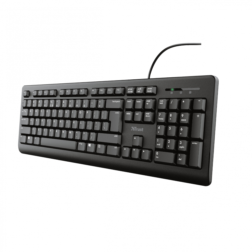 Trust TK-150 клавиатура Офисная USB QWERTZ Немецкий Черный – 2