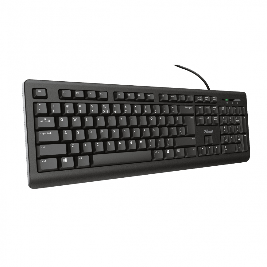 Trust TK-150 клавиатура Офисная USB QWERTZ Немецкий Черный – 3
