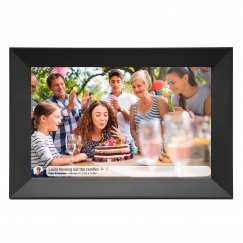Denver PFF-1063BLACK skaitmeninis nuotraukų rėmelis Juoda 25,6 cm (10.1") Lietimui jautrus ekranas „Wi-Fi“