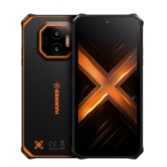 HAMMER Energy X2 5G 6/128 GB 15,5 cm (6.1") Kaksois-SIM Android 15 USB Type-C 6 GB 5000 mAh Musta, Oranssi