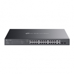 TP-Link Omada ES228GMP tīkla pārslēgs Vadīts L2 Gigabit Ethernet (10/100/1000) Power over Ethernet (PoE) Melns
