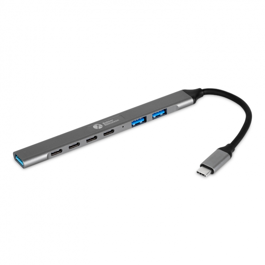 BakkerElkhuizen USB-C Hub 7-in-1 (3A+4C) USB