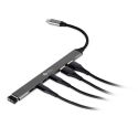 BakkerElkhuizen USB-C Hub 7-in-1 (3A+4C) USB tüüp-C 5000 Mbit/s Must, Hall