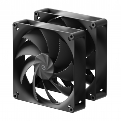 HAVN H18 wall-mounted fan 180 x 40 mm, black, 2 pieces