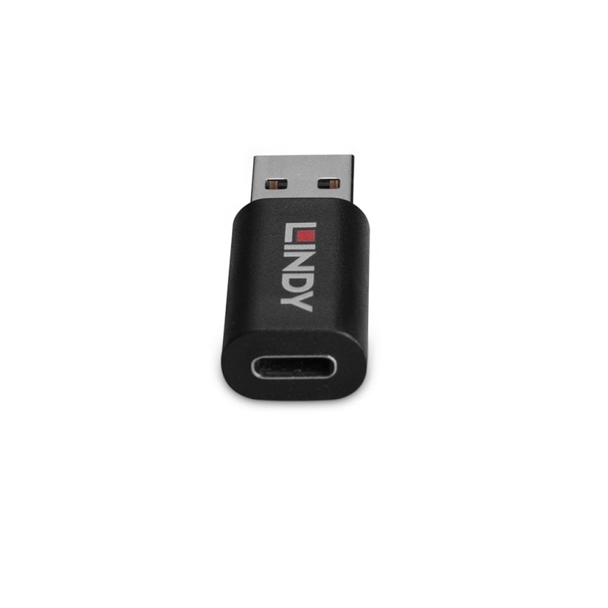 Lindy 71264 kabeļu spraudņu pāreja USB Type A USB Type C Melns – 3