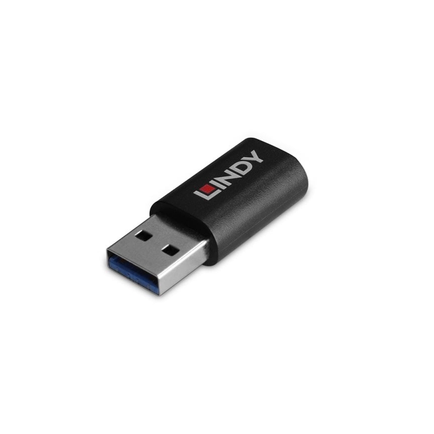 Lindy 71264 kabeļu spraudņu pāreja USB Type A USB Type C Melns – 5