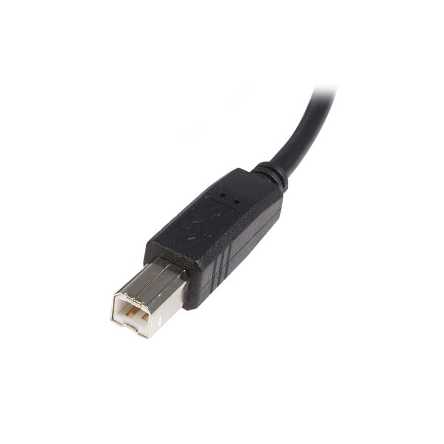 StarTech.com USB2HAB1M USB-kaabel USB 2.0 1 m USB A USB B Must – 3